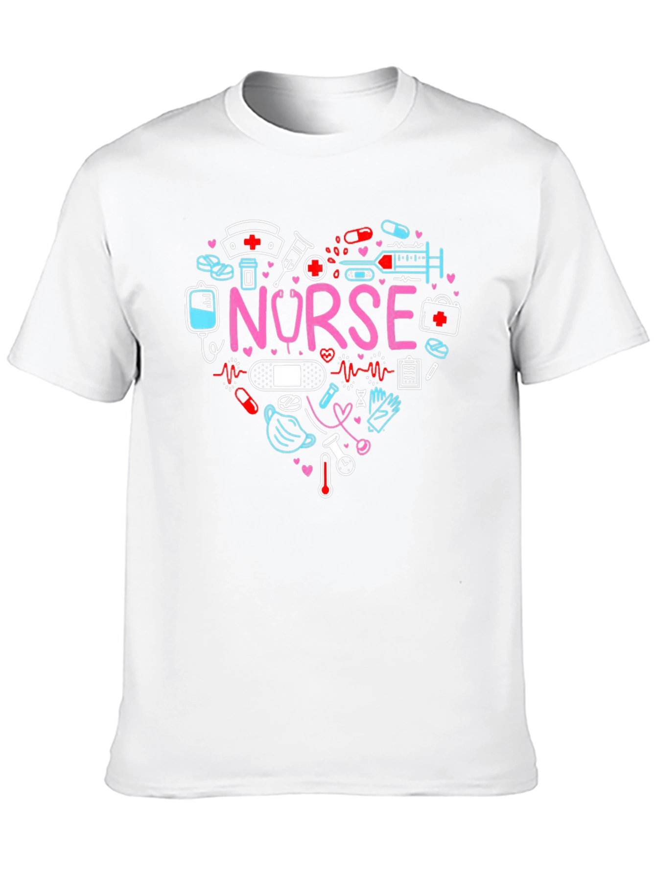 Nurse Love Heart Graphic T-Shirt