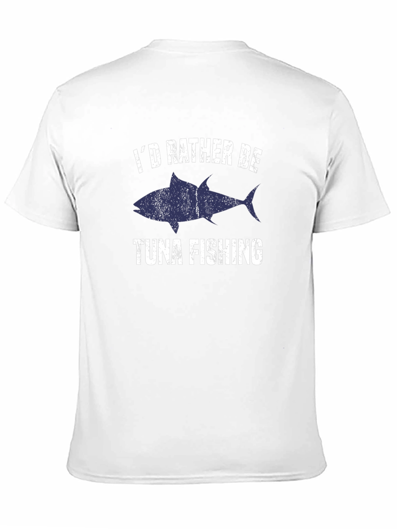 Tuna Fishing Graphic T-Shirt - Black Crew Neck Tee