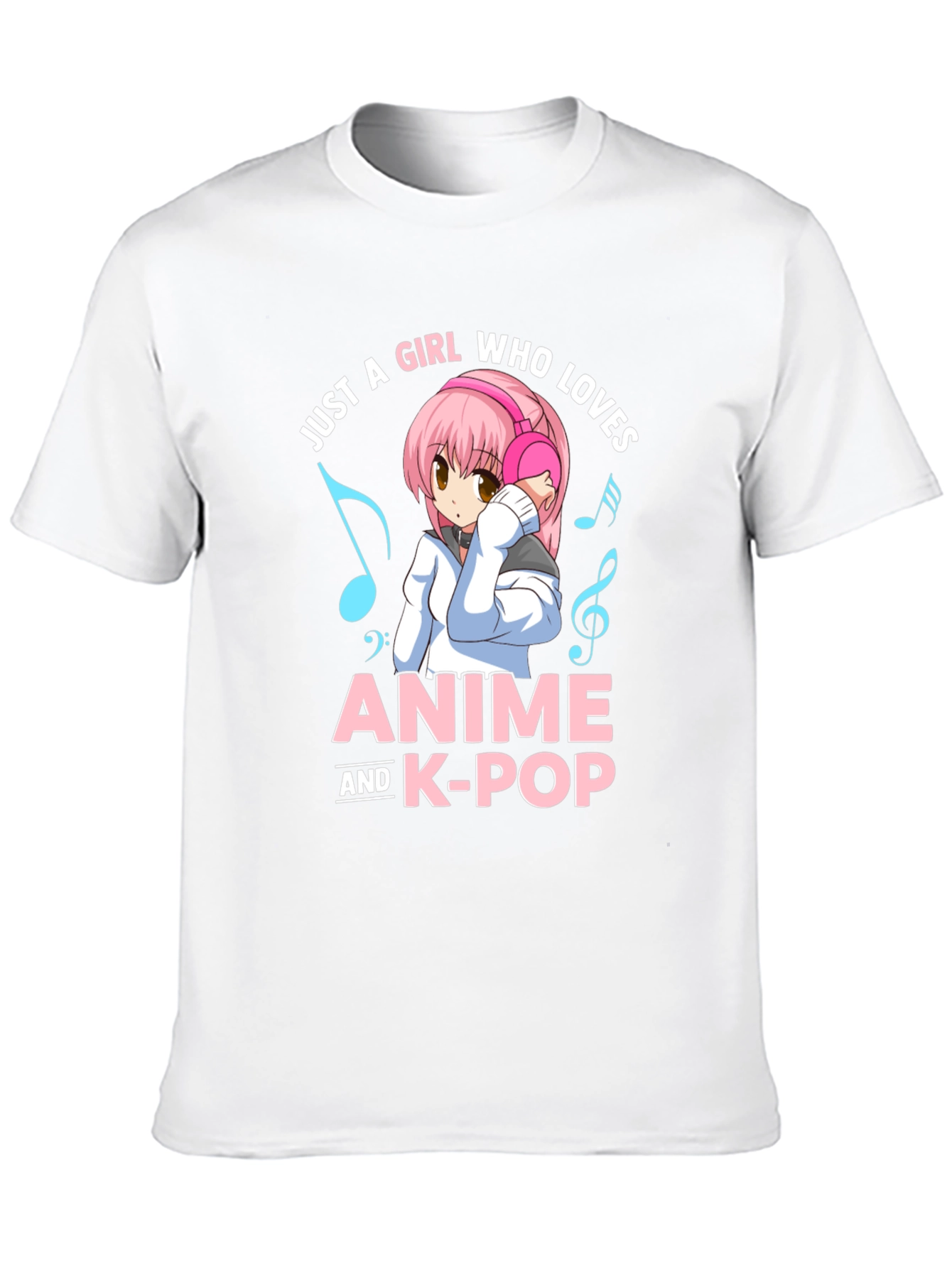 Anime & K-Pop Lover T-Shirt - Kawaii Girl Design