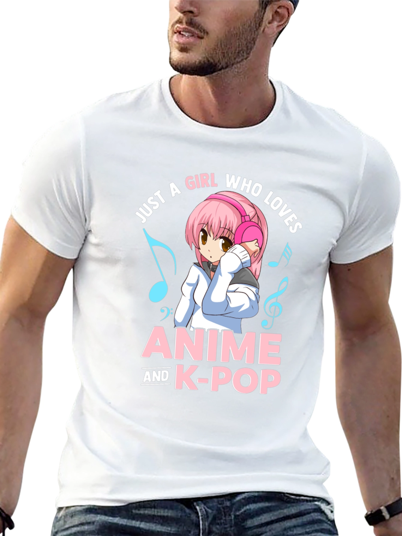 Anime & K-Pop Lover T-Shirt - Kawaii Girl Design