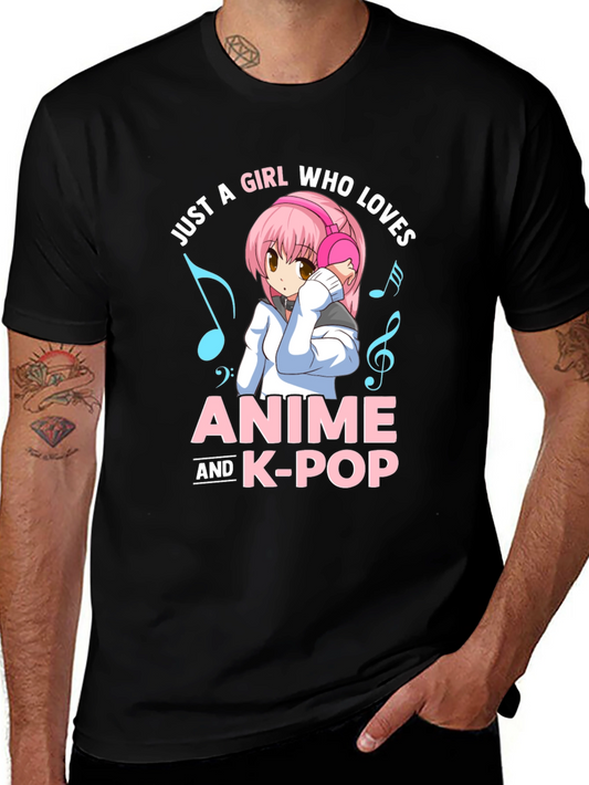 Anime & K-Pop Lover T-Shirt - Kawaii Girl Design