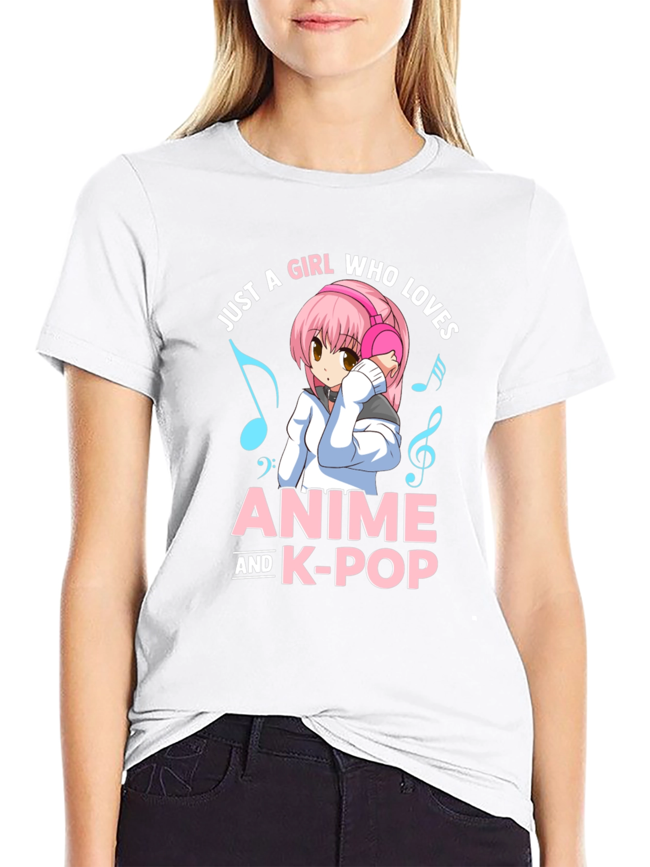 Anime & K-Pop Lover T-Shirt - Kawaii Girl Design