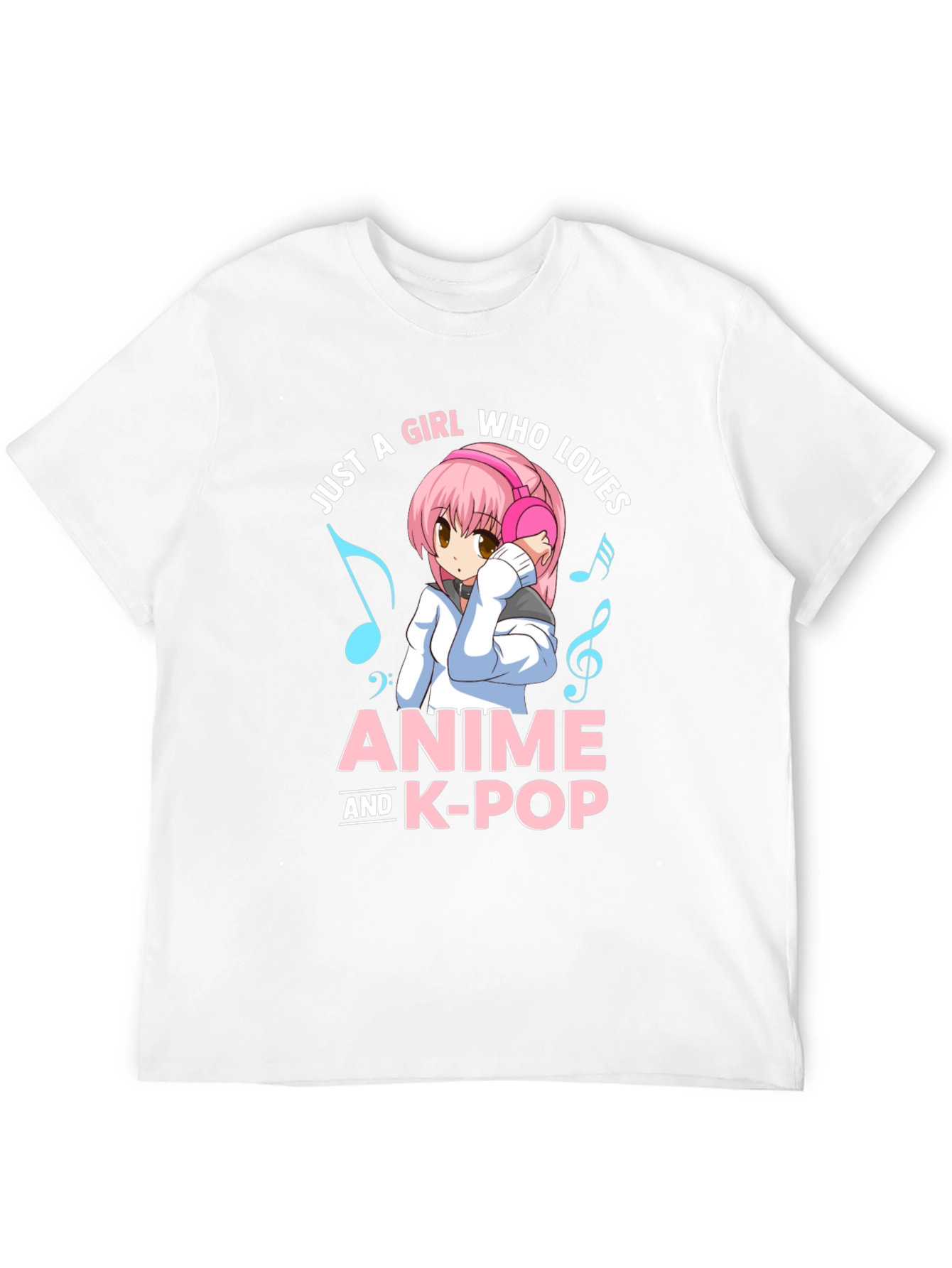 Anime & K-Pop Lover T-Shirt - Kawaii Girl Design