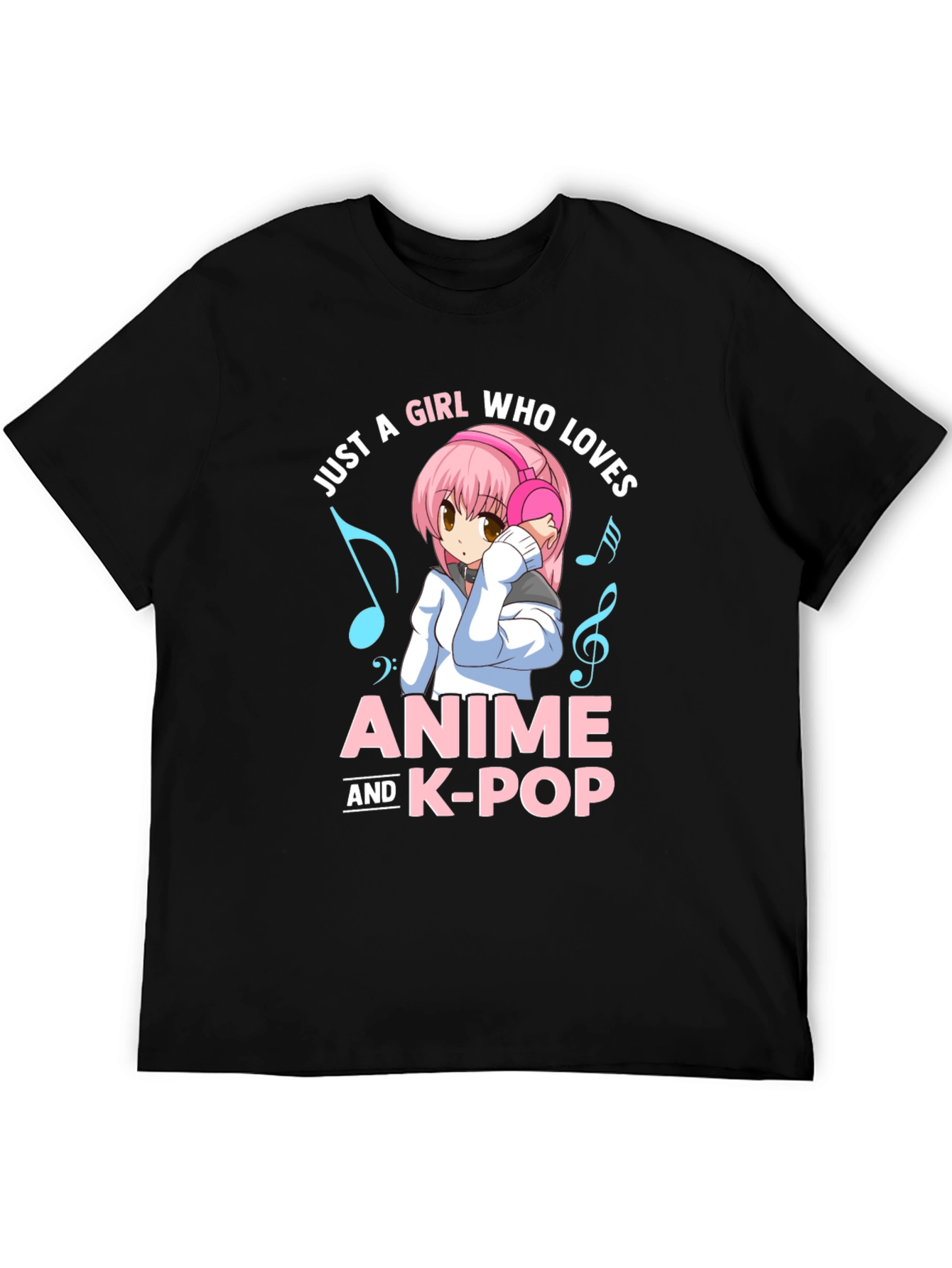 Anime & K-Pop Lover T-Shirt - Kawaii Girl Design