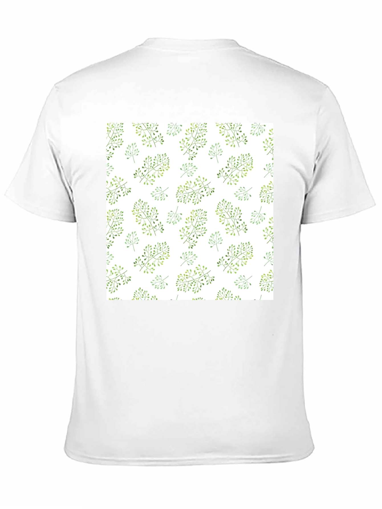 Nature Pattern Black T-Shirt