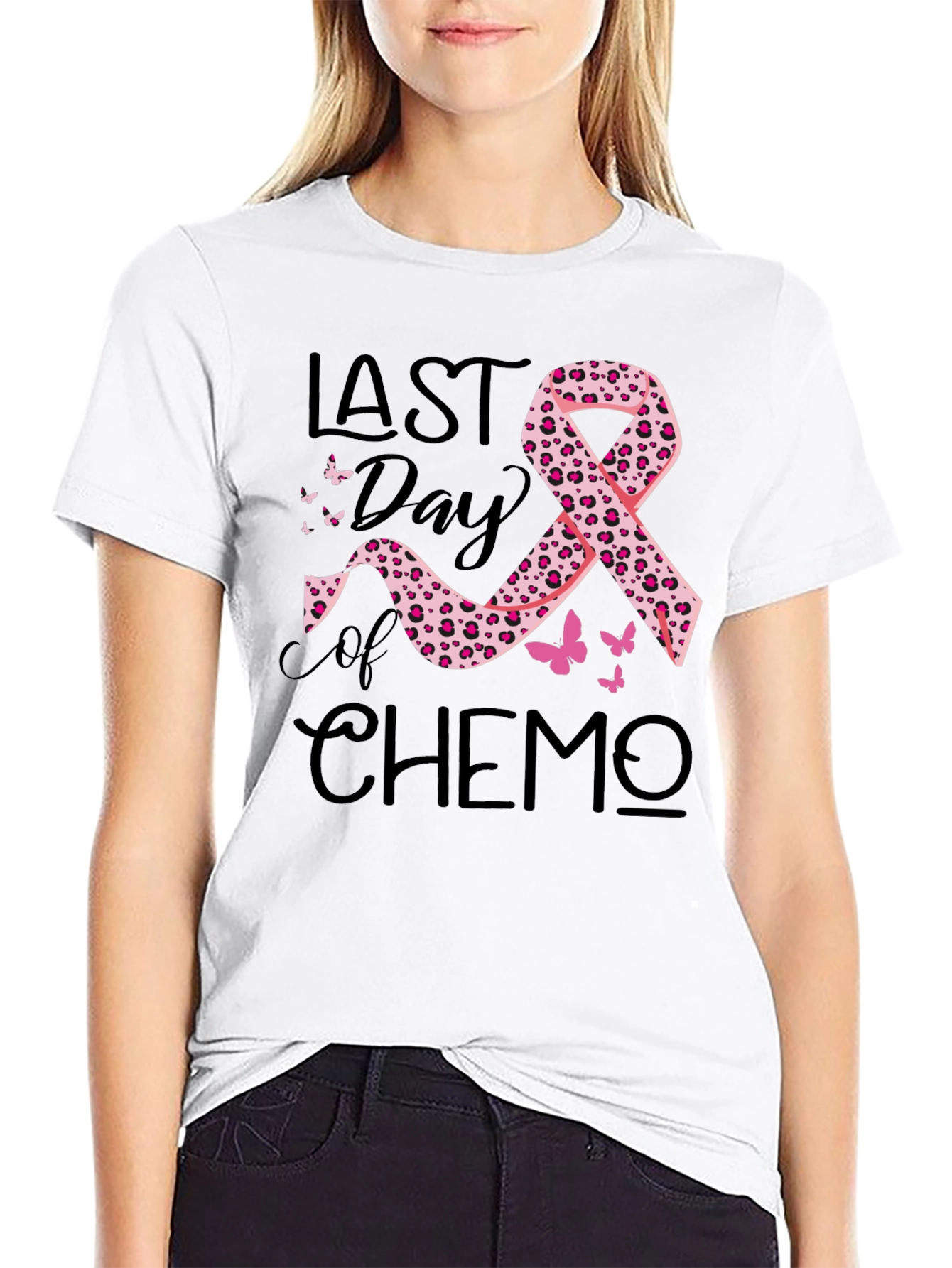 Last Day of Chemo Black T-Shirt