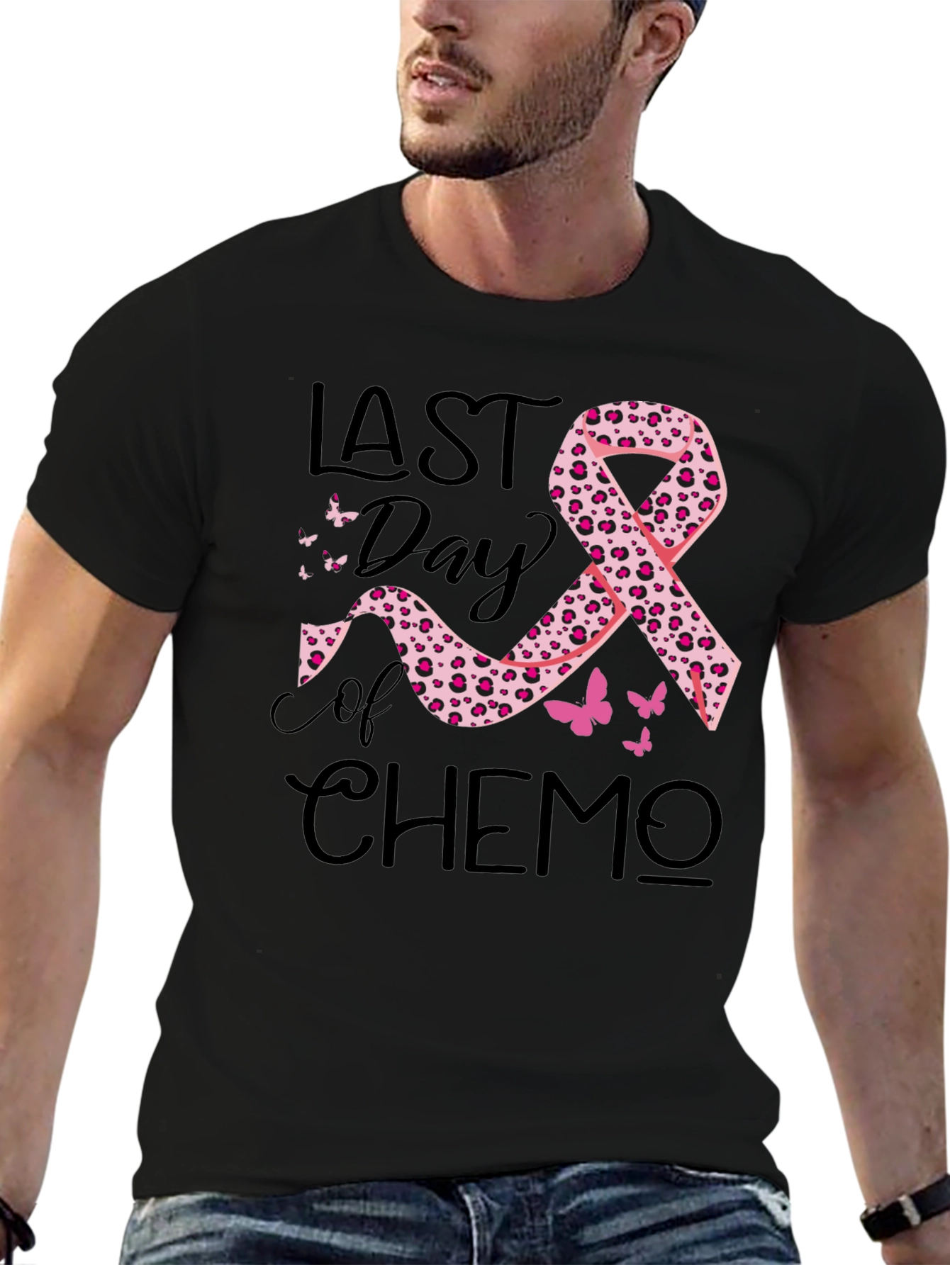 Last Day of Chemo Black T-Shirt