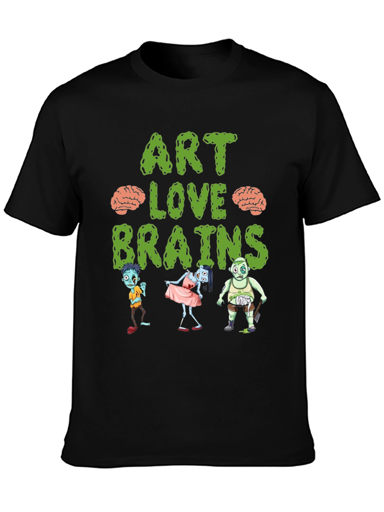 Art Love Brains Zombie T-Shirt