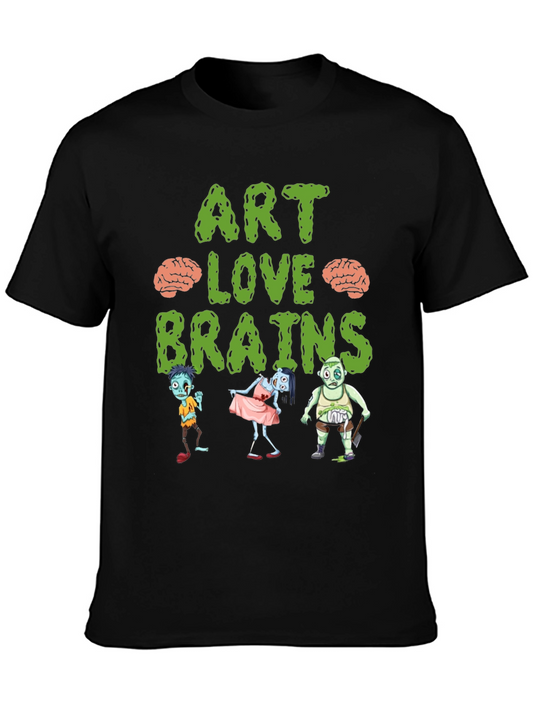 Art Love Brains Zombie T-Shirt