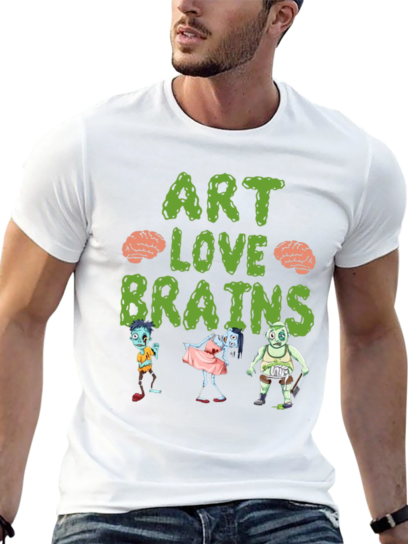 Art Love Brains Zombie T-Shirt