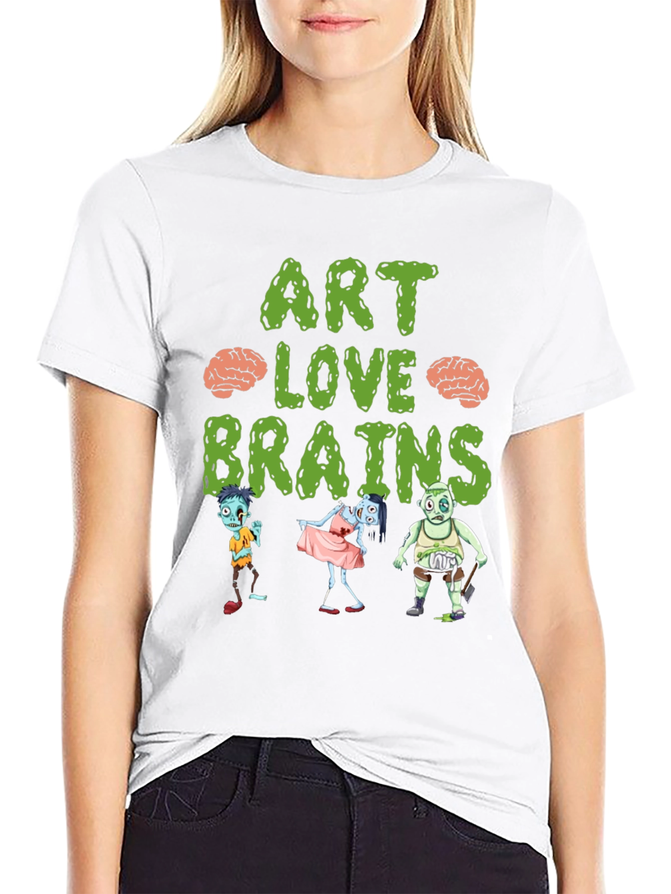 Art Love Brains Zombie T-Shirt
