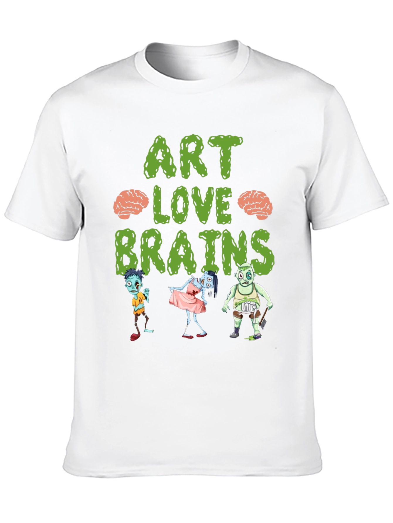 Art Love Brains Zombie T-Shirt