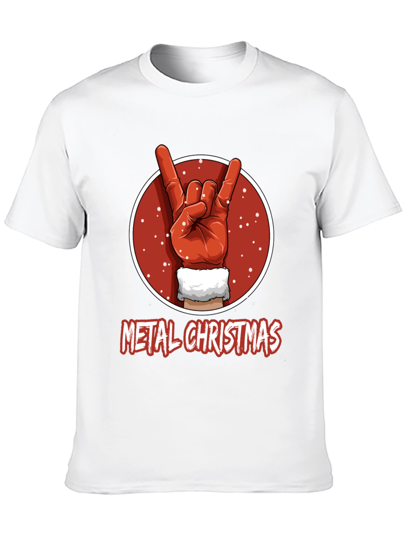 Metal Christmas T-Shirt - Rock On Santa!
