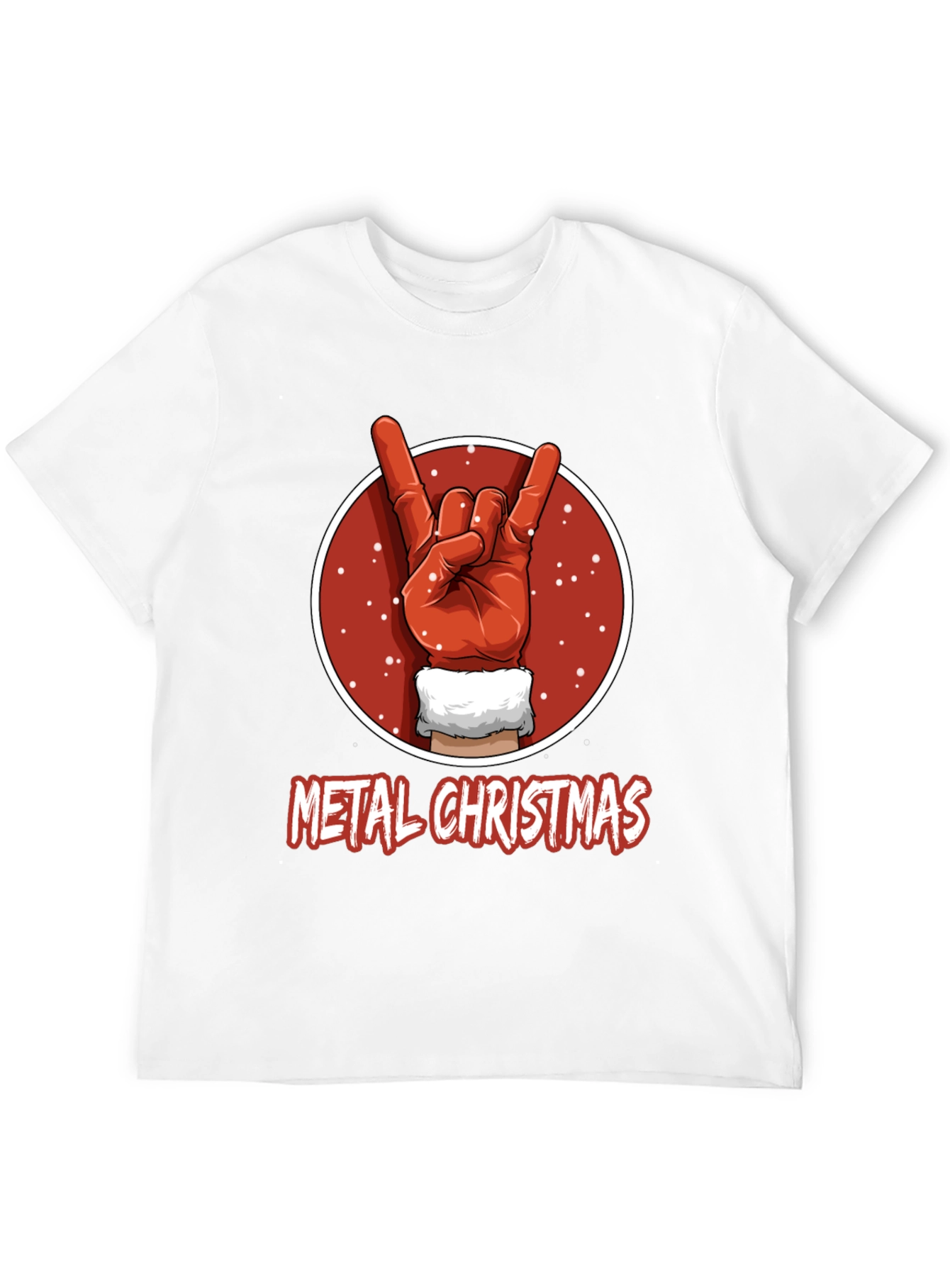Metal Christmas T-Shirt - Rock On Santa!