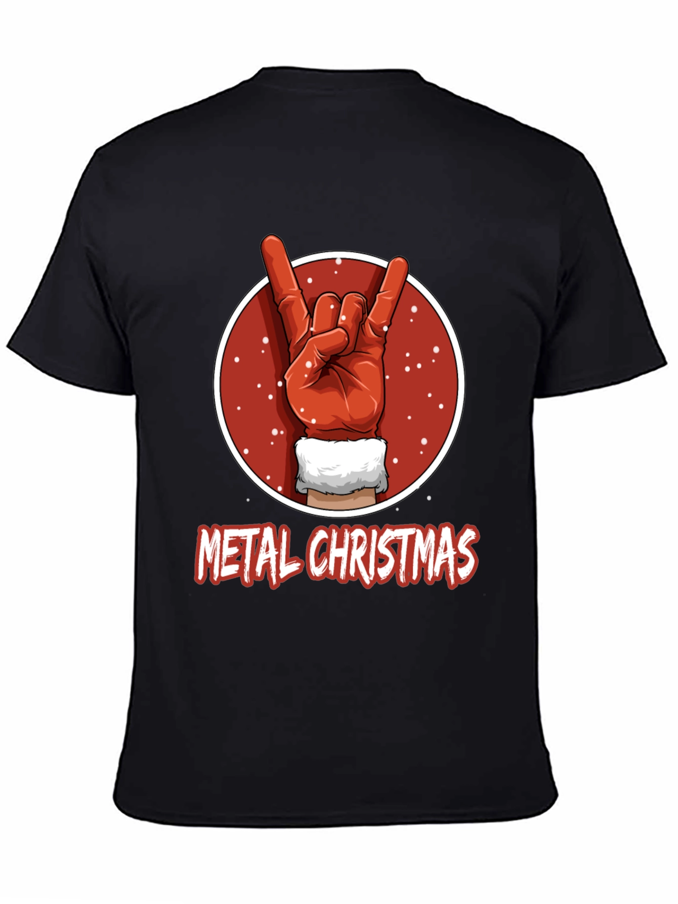 Metal Christmas T-Shirt - Rock On Santa!
