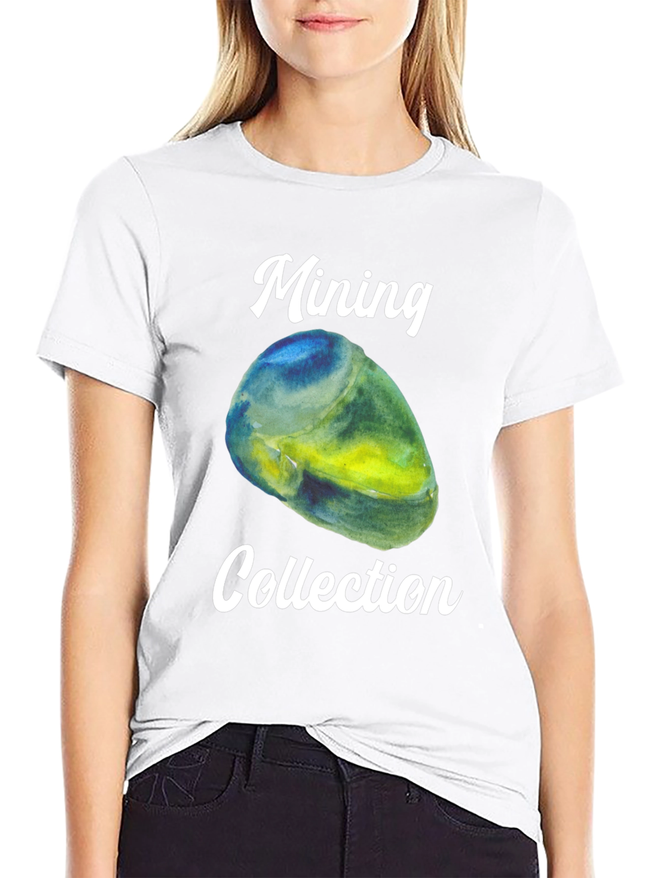 Mining Collection Graphic Tee - Black Cotton T-Shirt