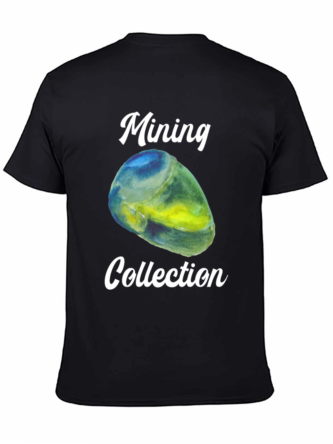 Mining Collection Graphic Tee - Black Cotton T-Shirt