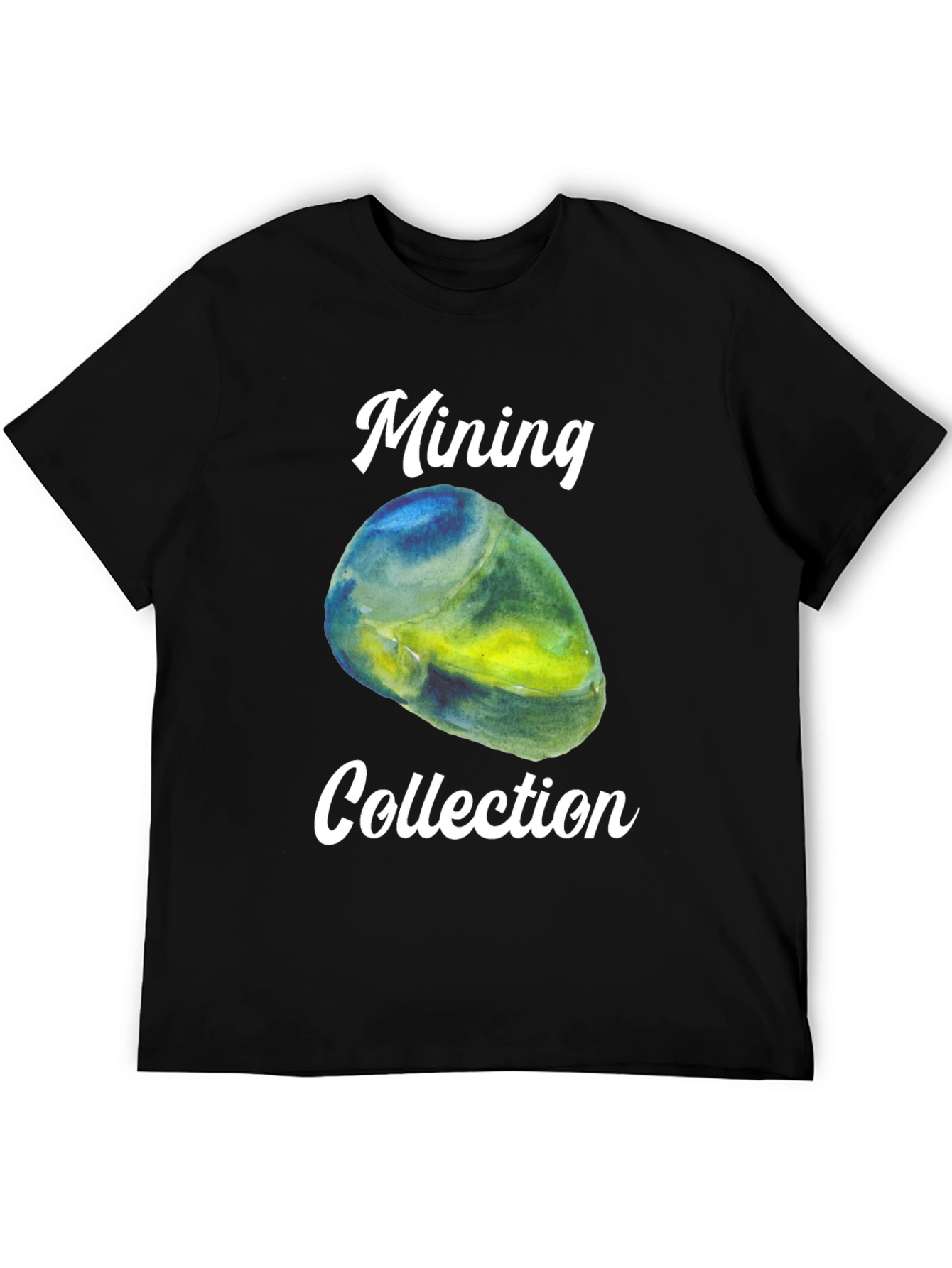 Mining Collection Graphic Tee - Black Cotton T-Shirt