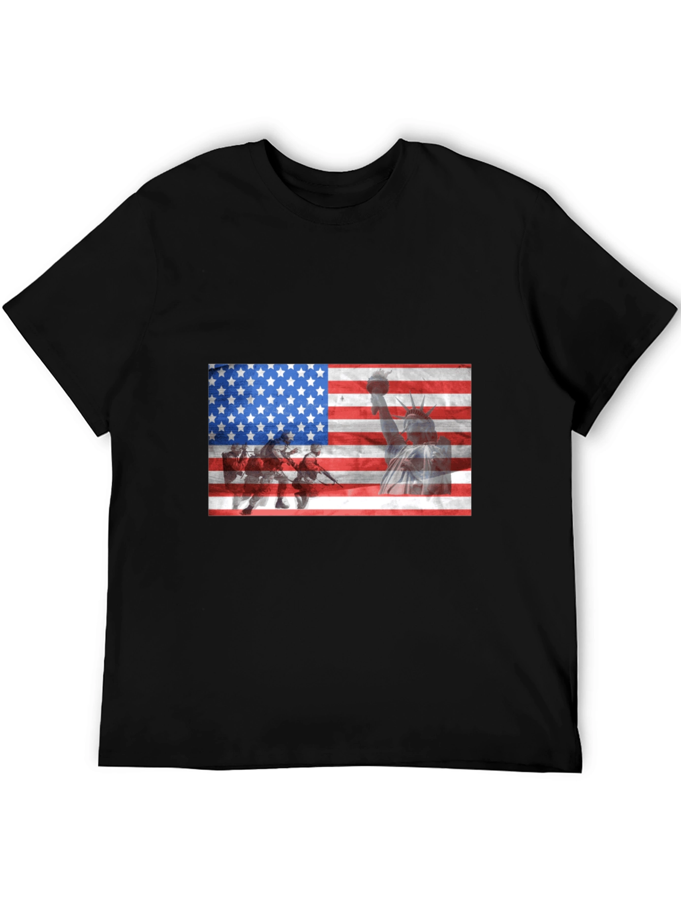 USA Flag Liberty Graphic T-Shirt