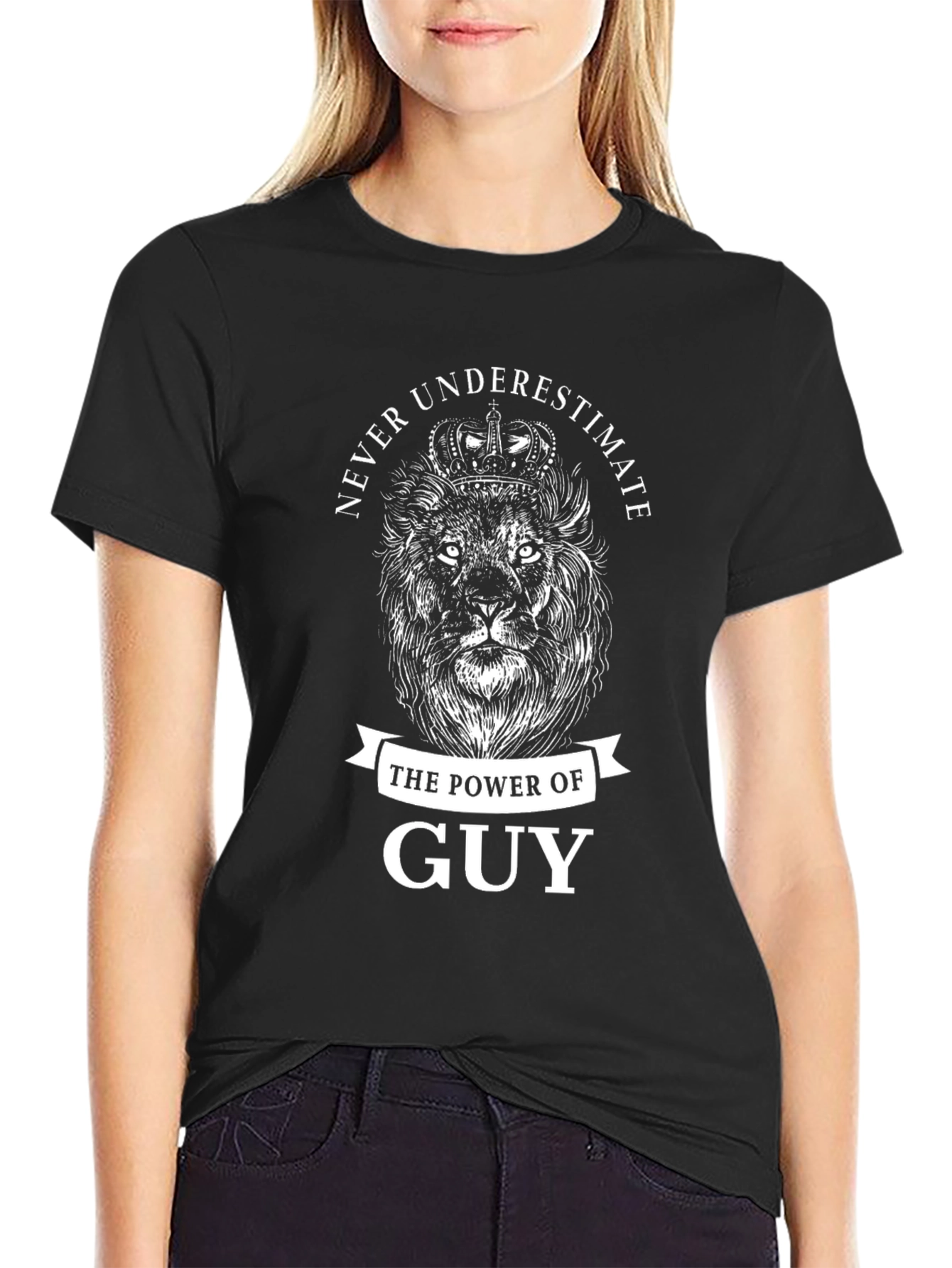 Never Underestimate The Power of Guy Lion T-Shirt