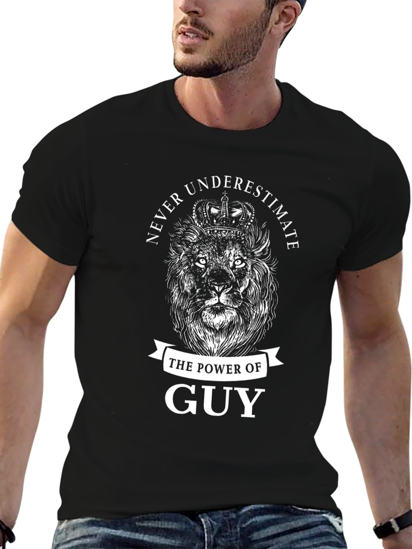 Never Underestimate The Power of Guy Lion T-Shirt