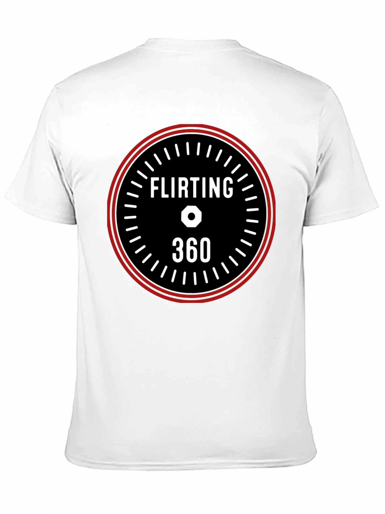 Flirting 360 Graphic Tee - Black Casual T-Shirt
