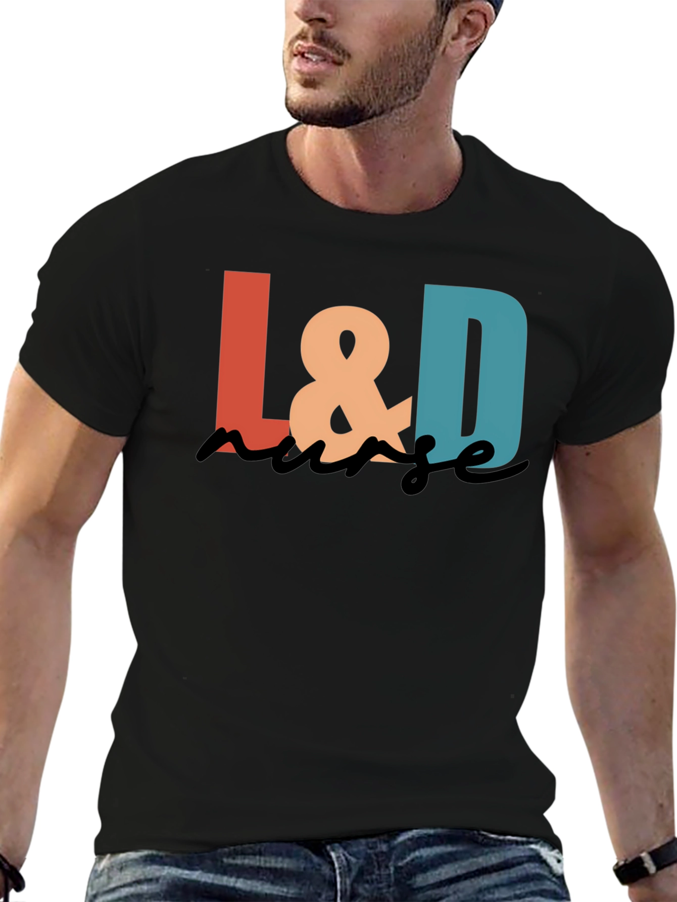 L&D Nurse Graphic Tee - Black