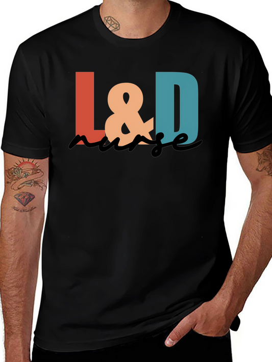 L&D Nurse Graphic Tee - Black