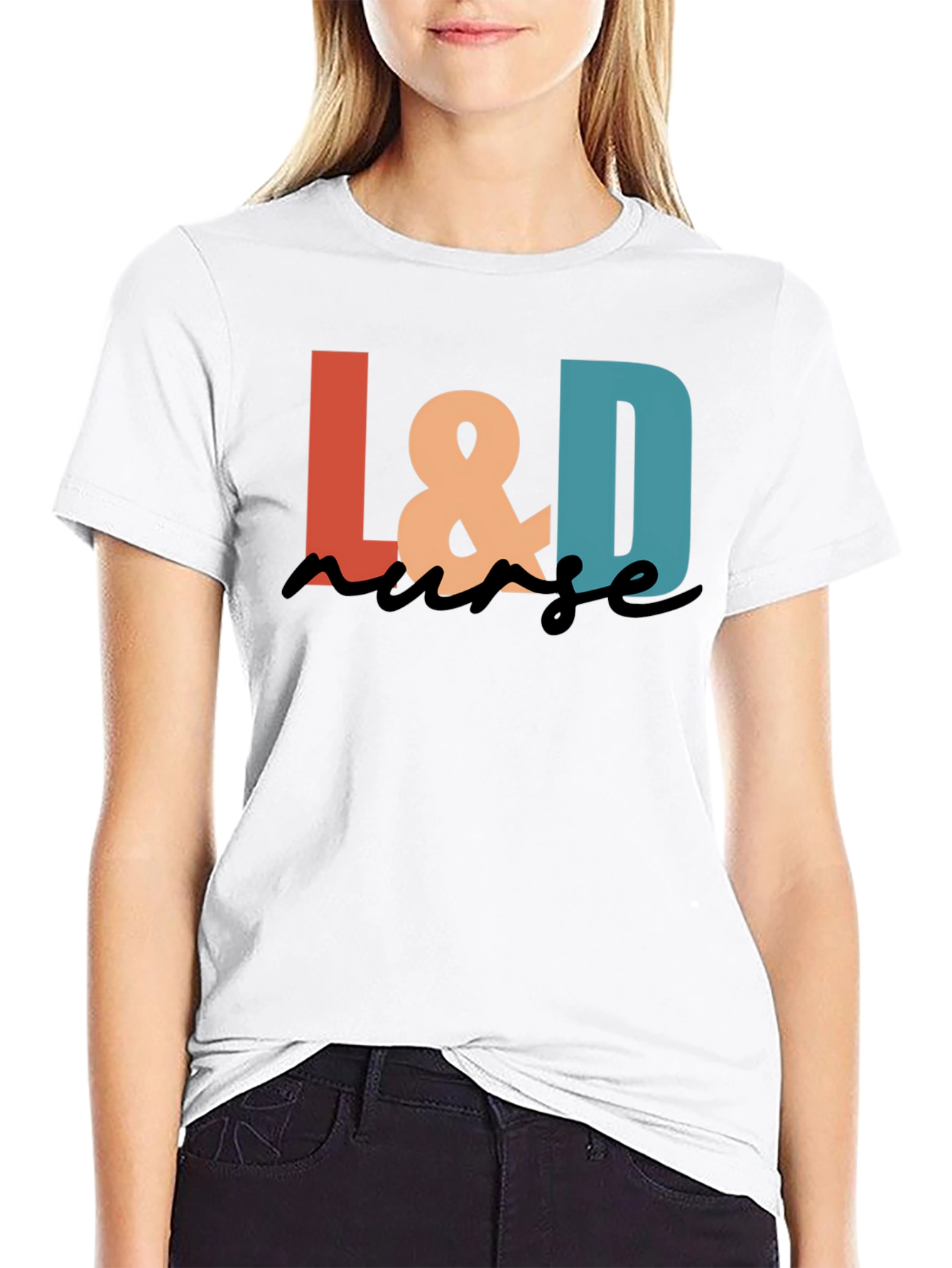 L&D Nurse Graphic Tee - Black