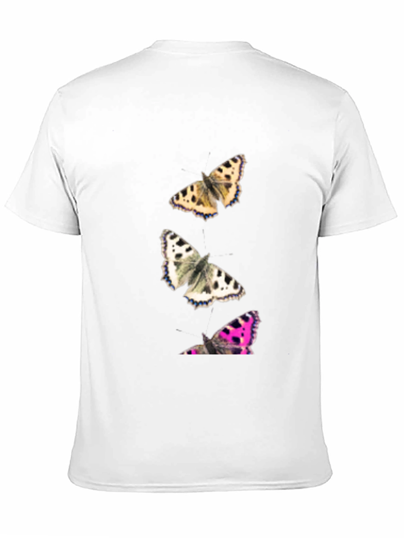 Butterfly Print Black T-Shirt