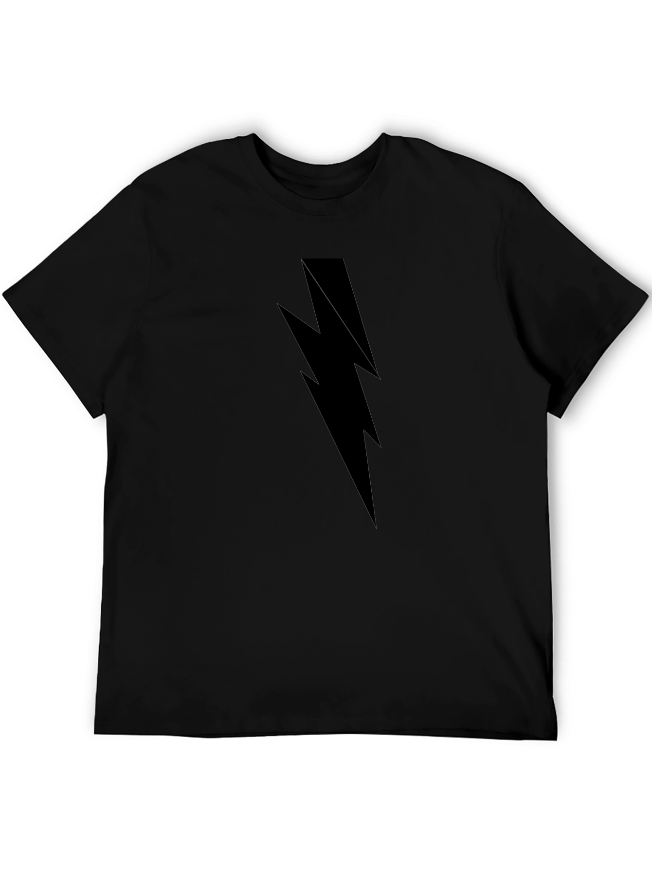 Black Lightning Bolt Graphic Tee