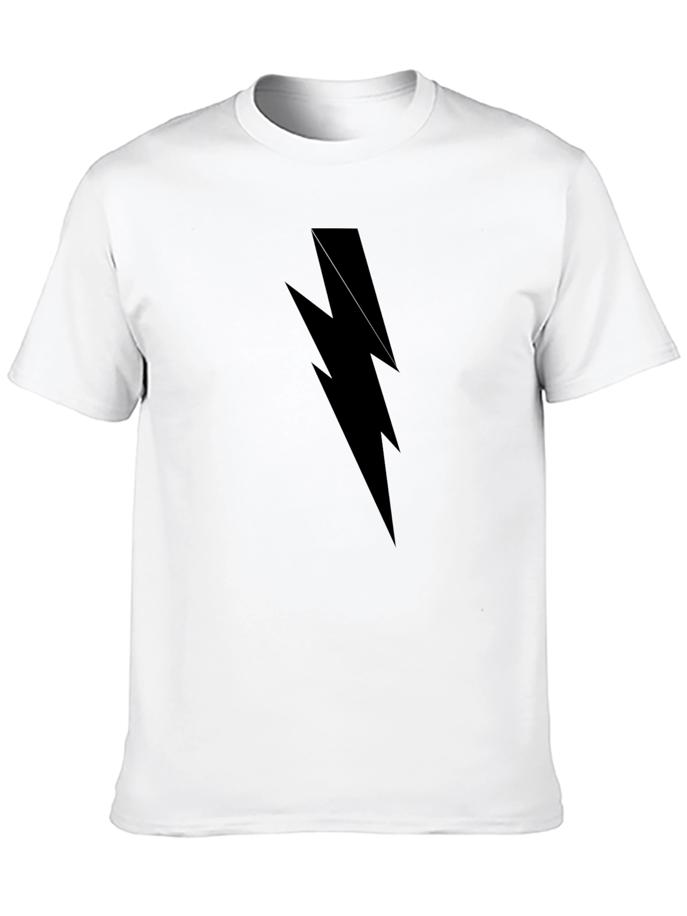 Black Lightning Bolt Graphic Tee