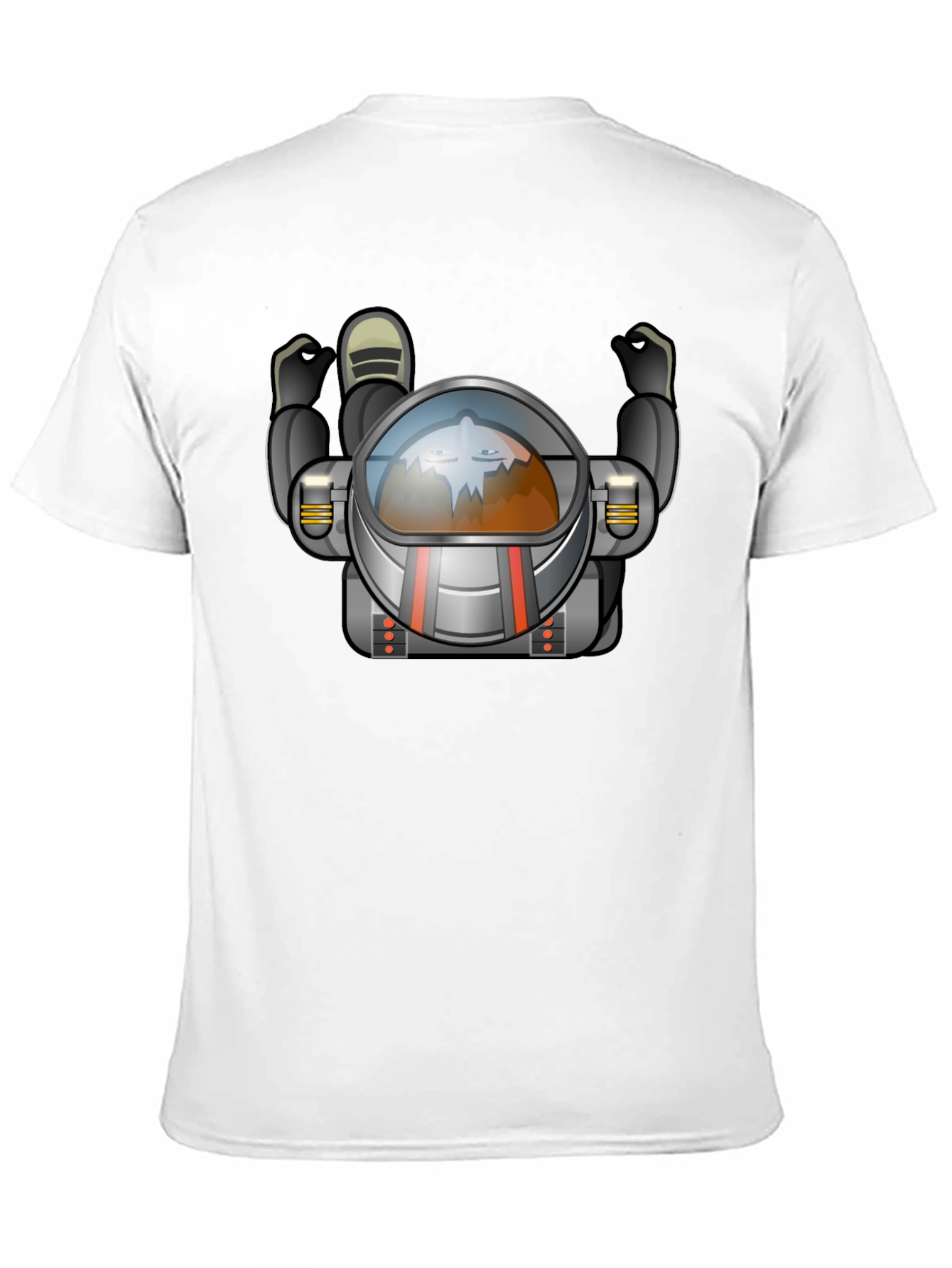 Cool Astronaut Graphic Black T-Shirt