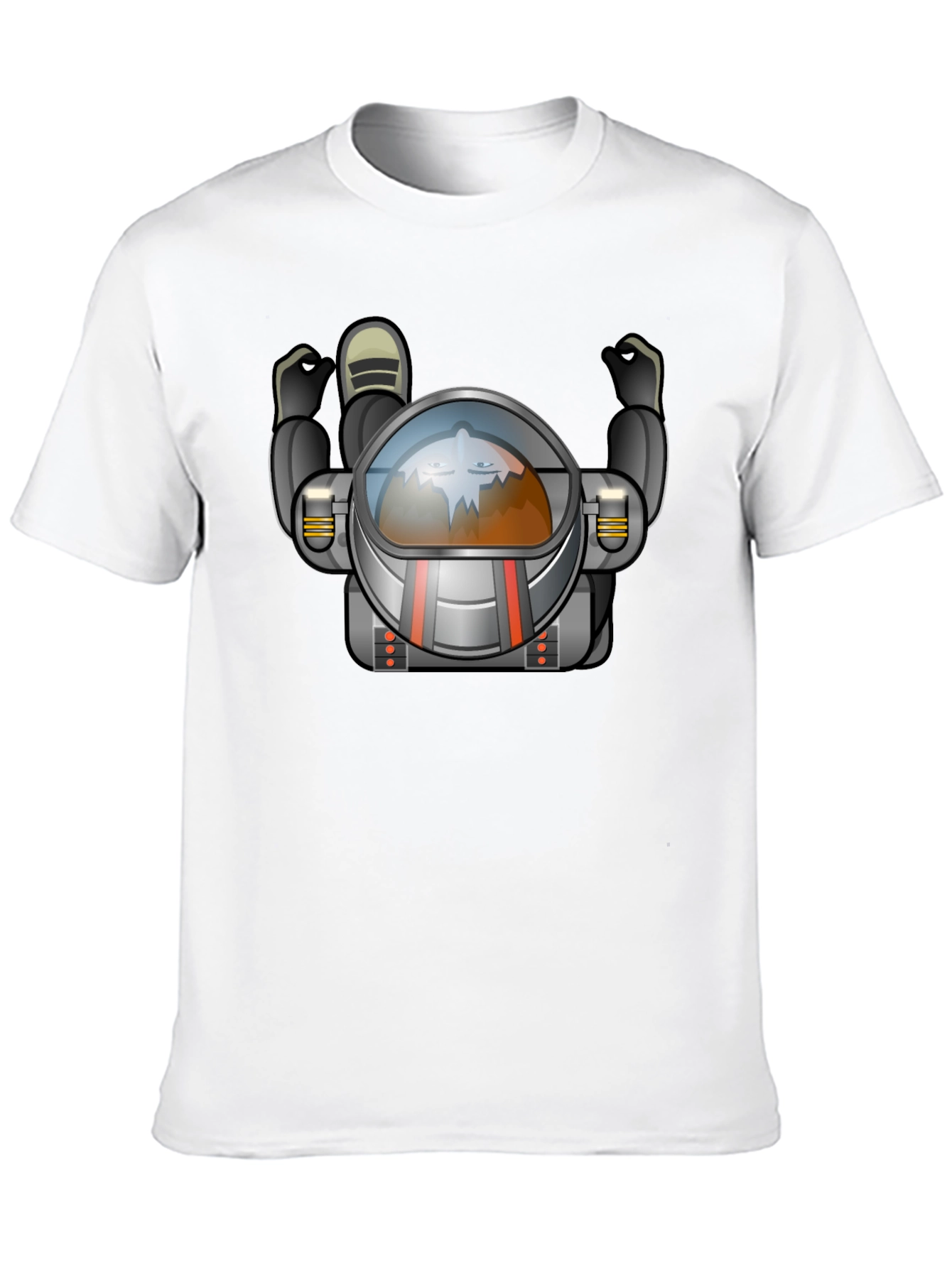 Cool Astronaut Graphic Black T-Shirt