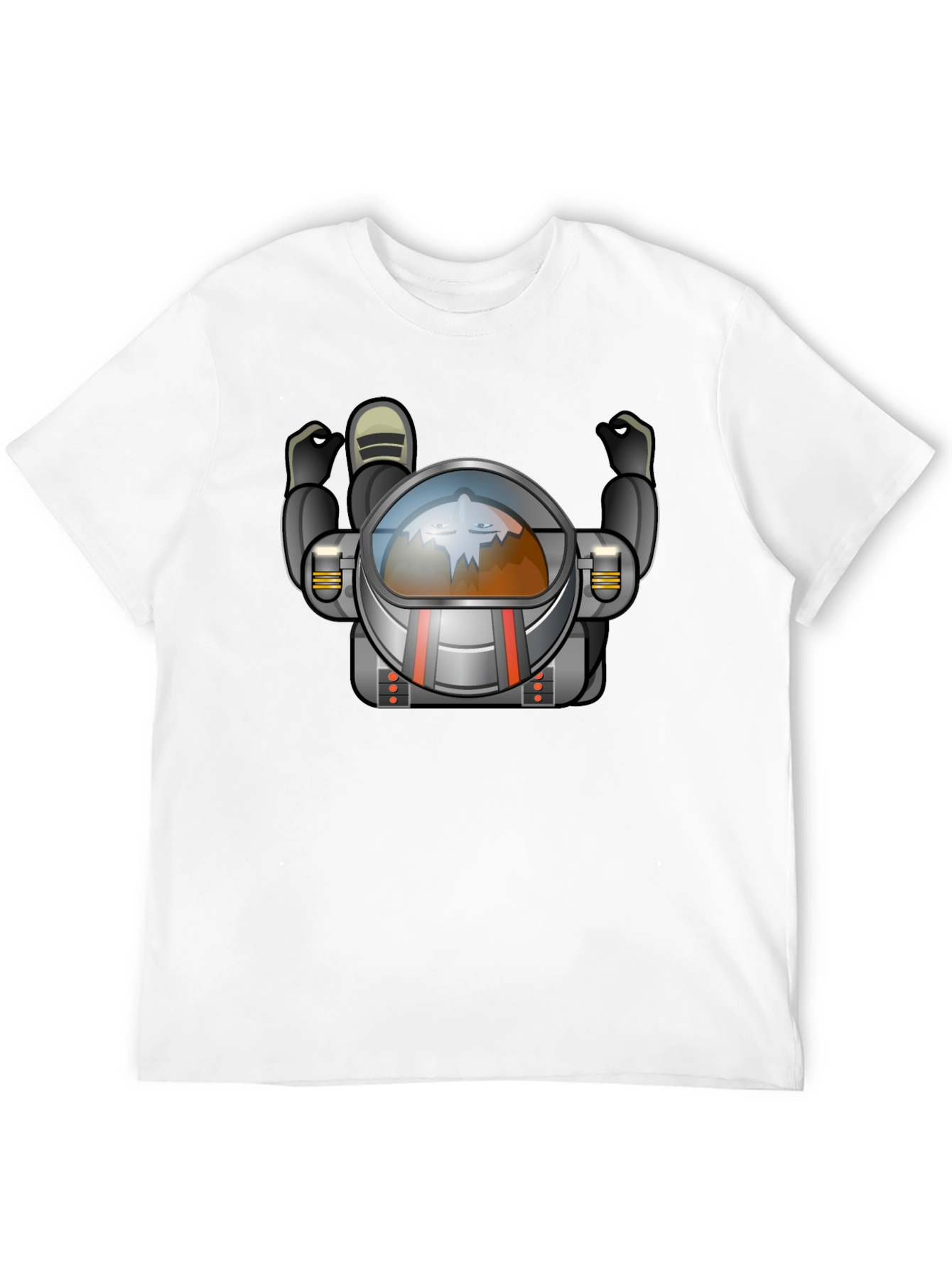 Cool Astronaut Graphic Black T-Shirt