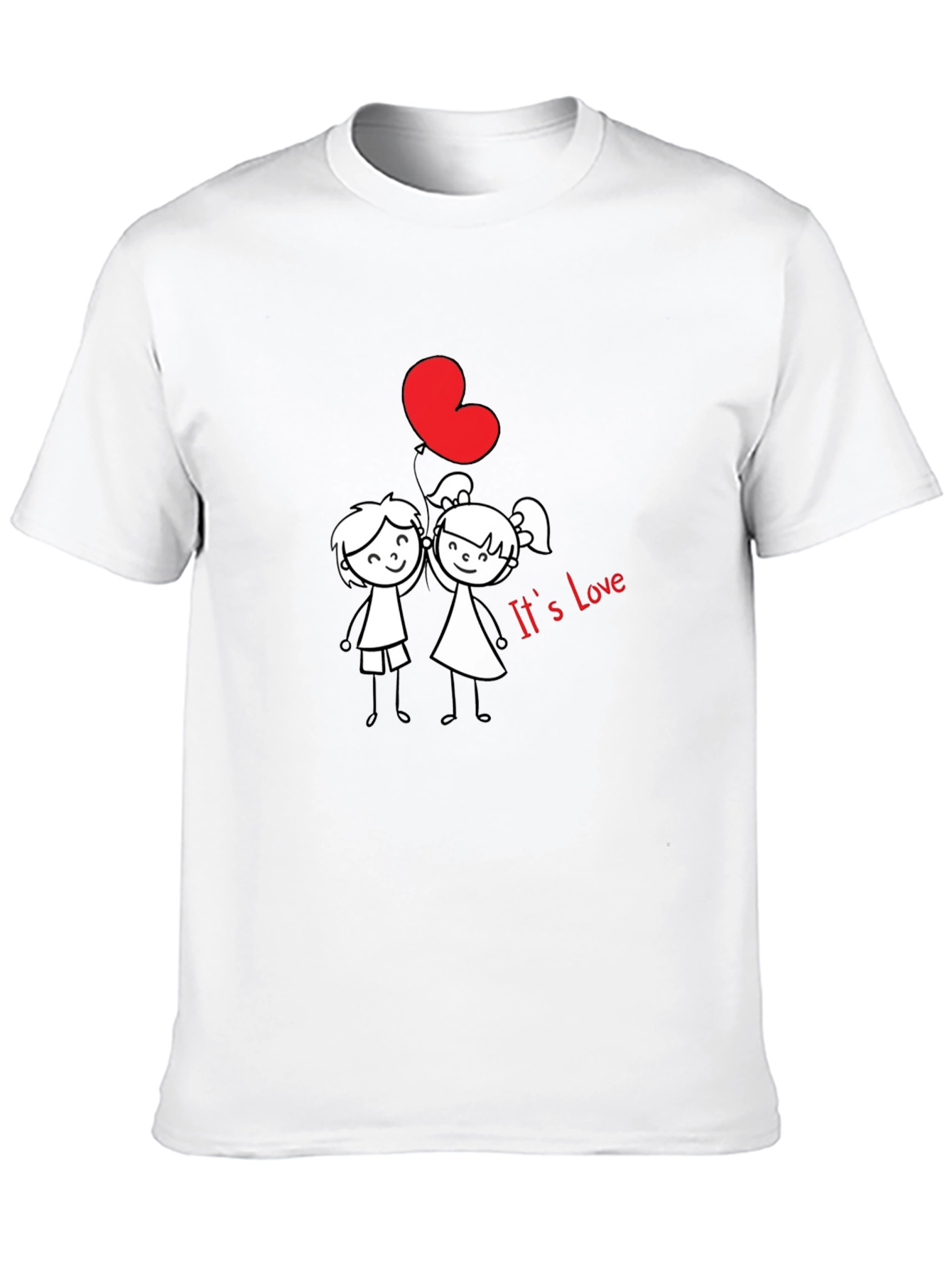 Romantic Love Graphic Tee - Unisex Black T-Shirt