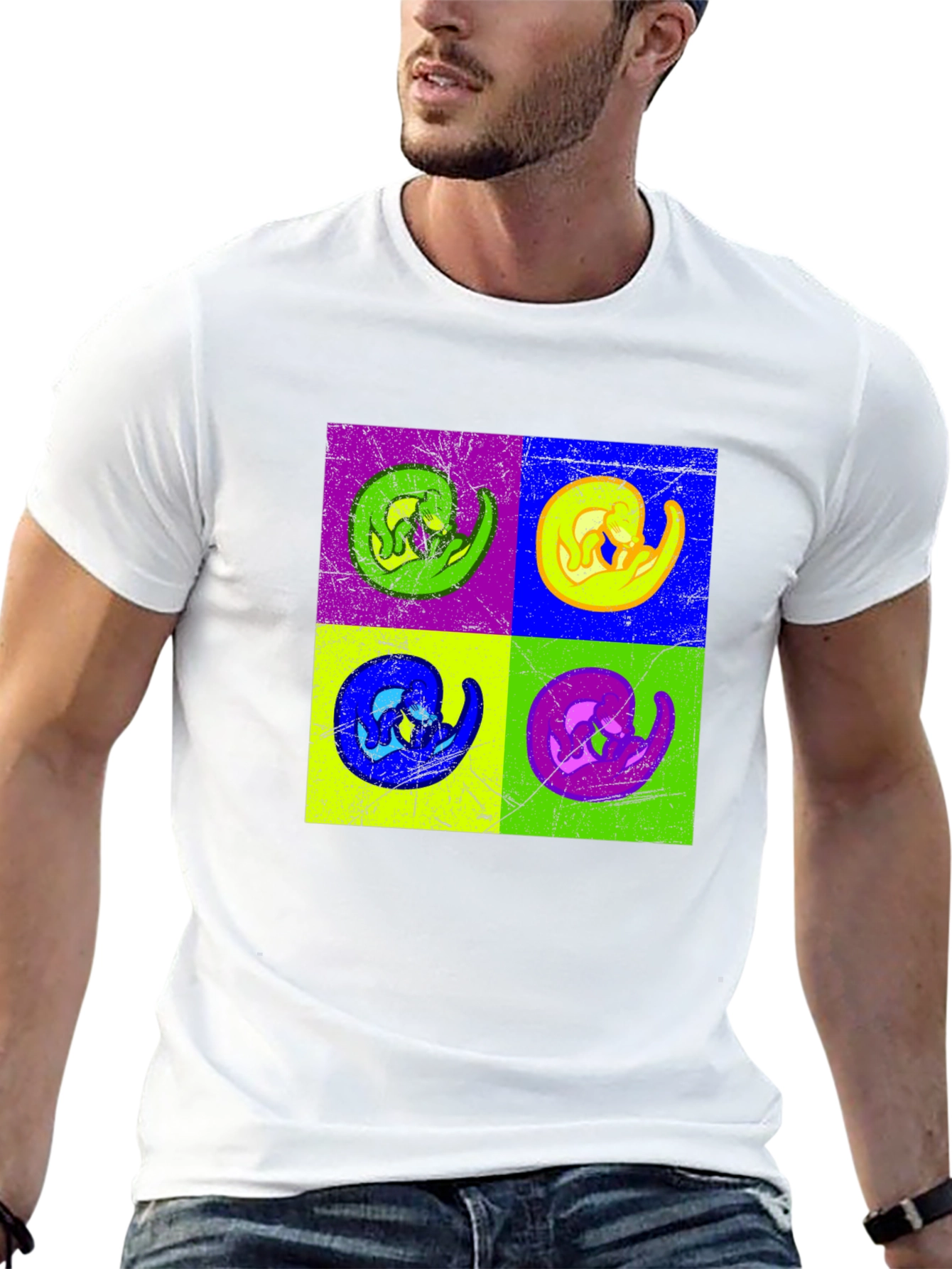 Pop Art Anteater Graphic Tee - Black