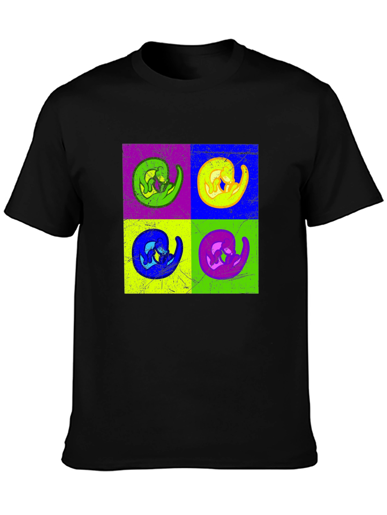 Pop Art Anteater Graphic Tee - Black