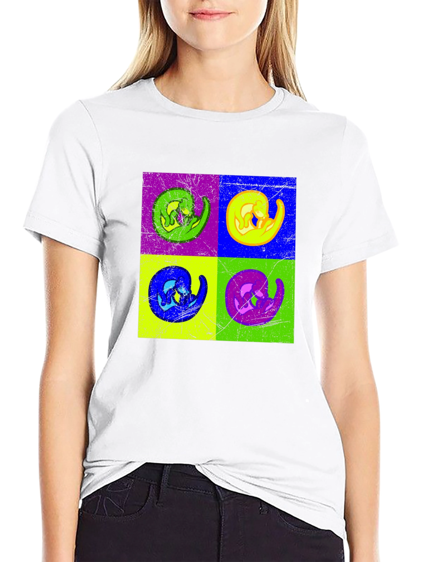 Pop Art Anteater Graphic Tee - Black