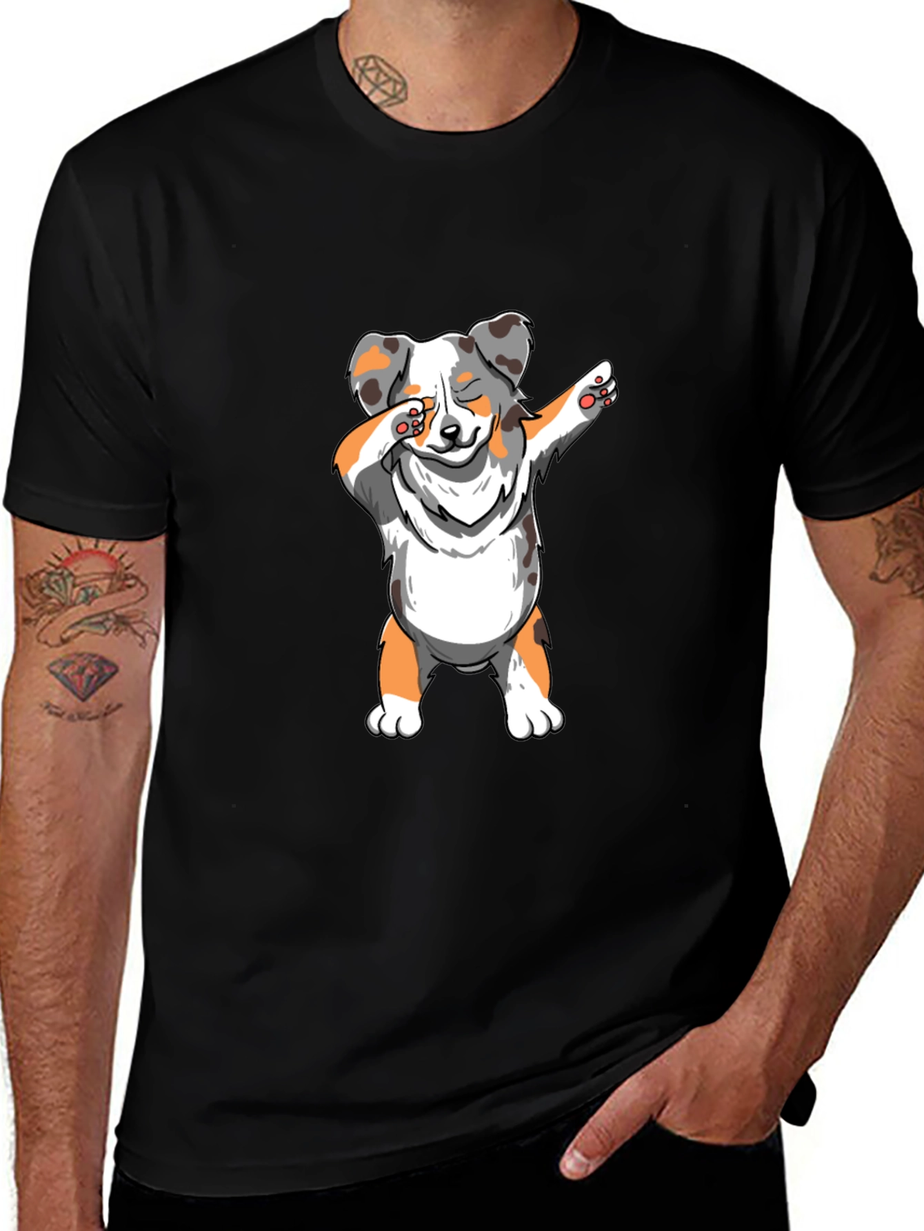 Dabbing Dog Graphic Tee - Cool & Trendy
