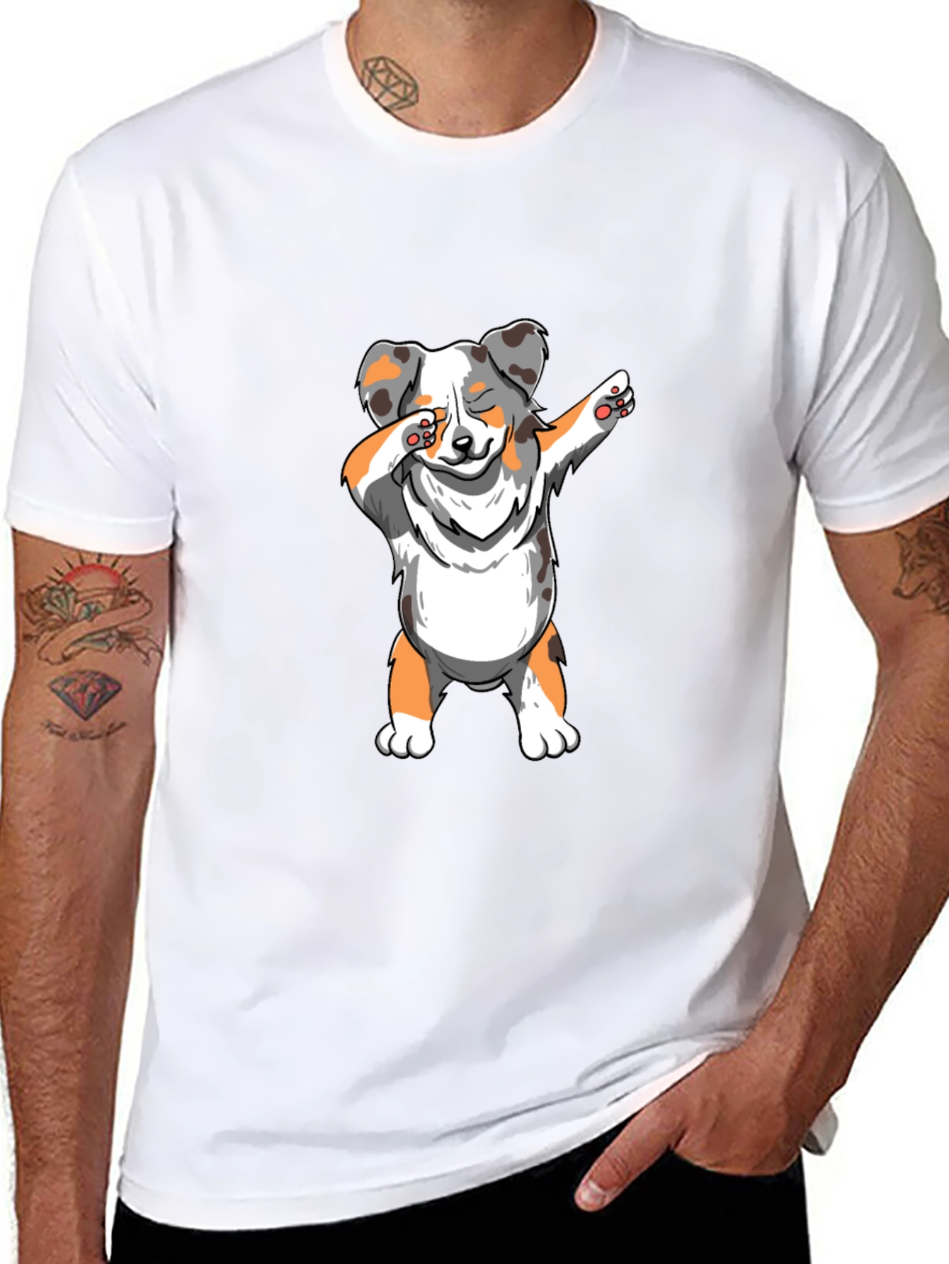 Dabbing Dog Graphic Tee - Cool & Trendy