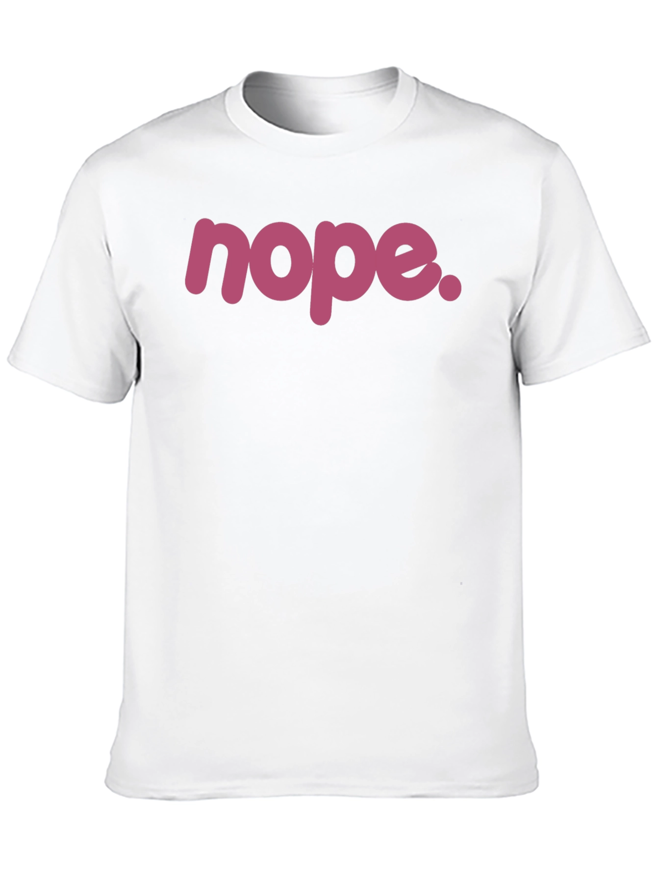 Nope. Graphic Tee - Black Crew Neck T-Shirt
