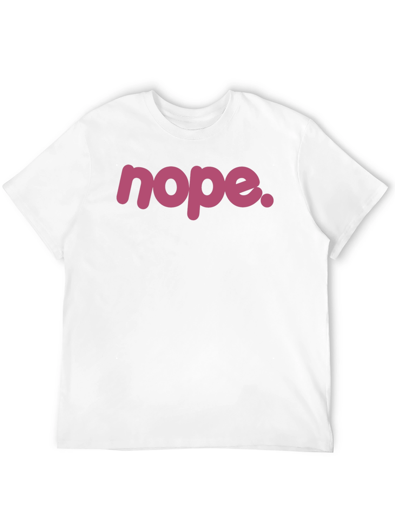 Nope. Graphic Tee - Black Crew Neck T-Shirt