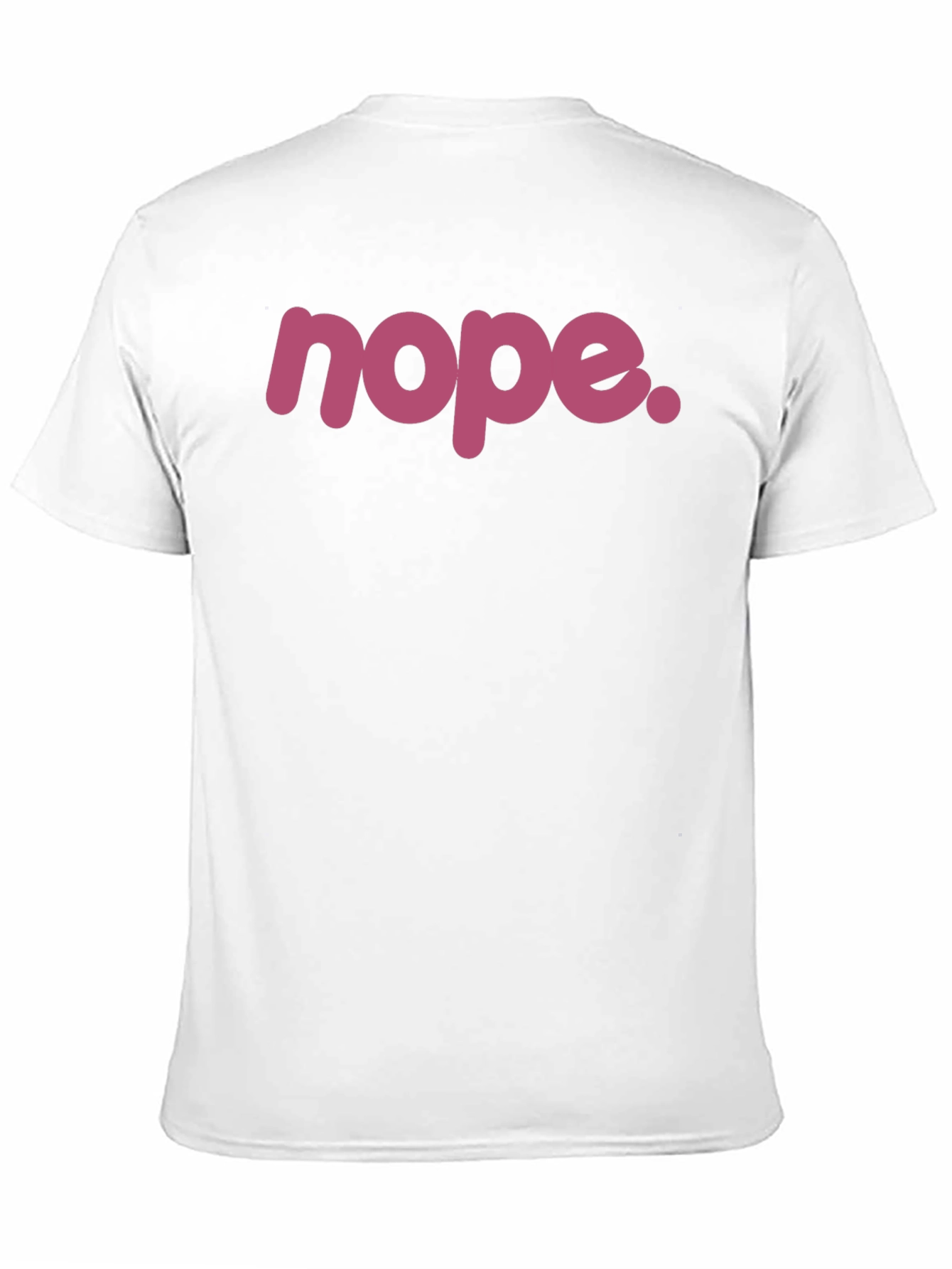 Nope. Graphic Tee - Black Crew Neck T-Shirt