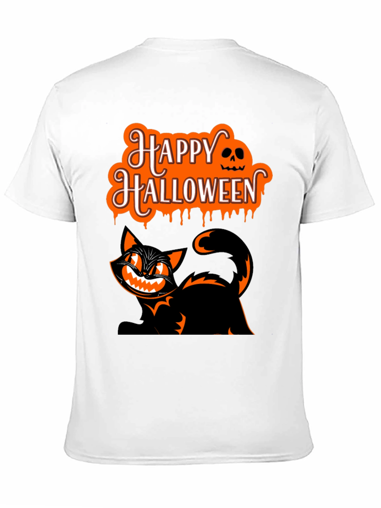 Happy Halloween Cat Graphic Tee