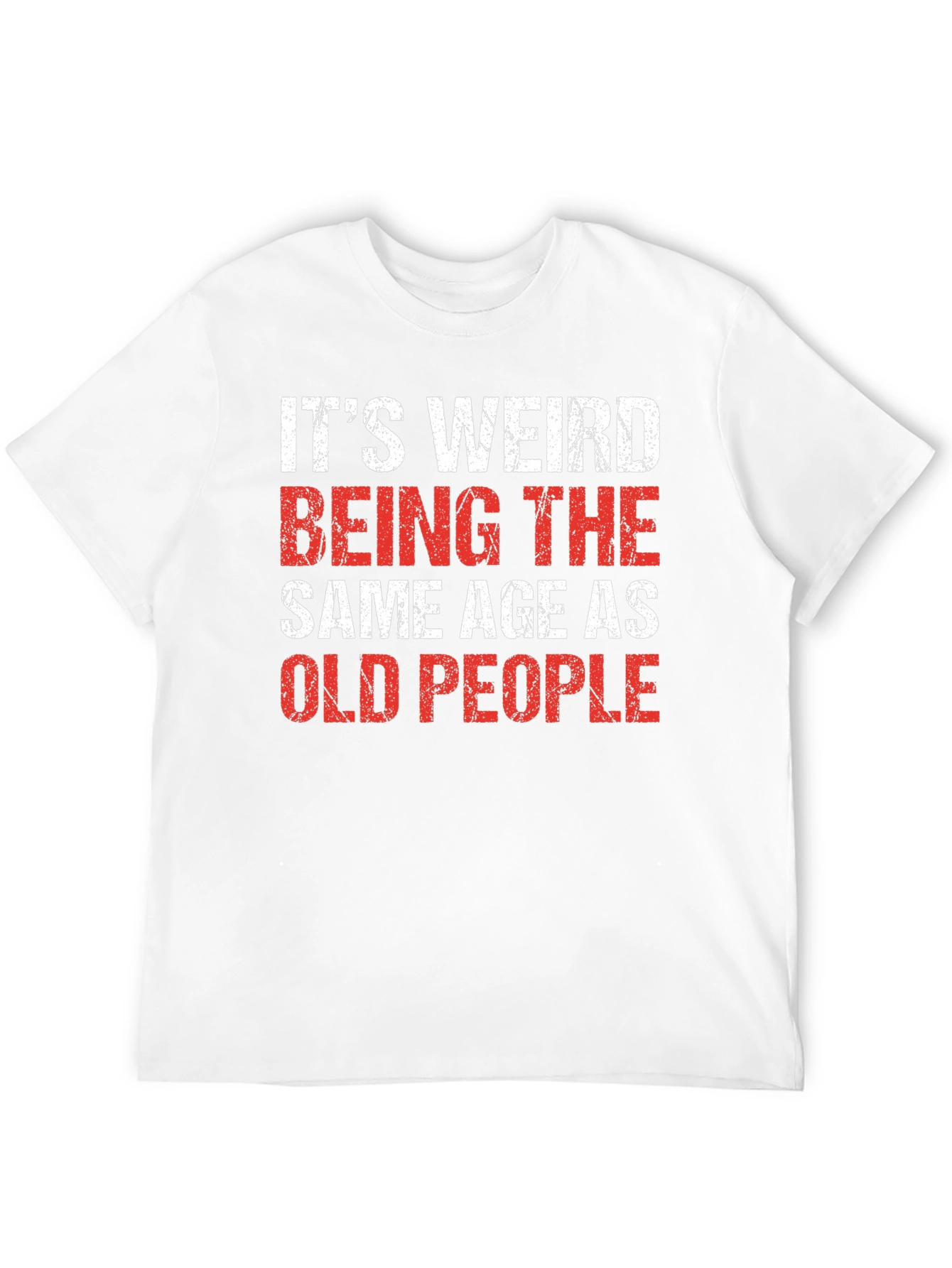Funny Old People Black Cotton Blend T-Shirt