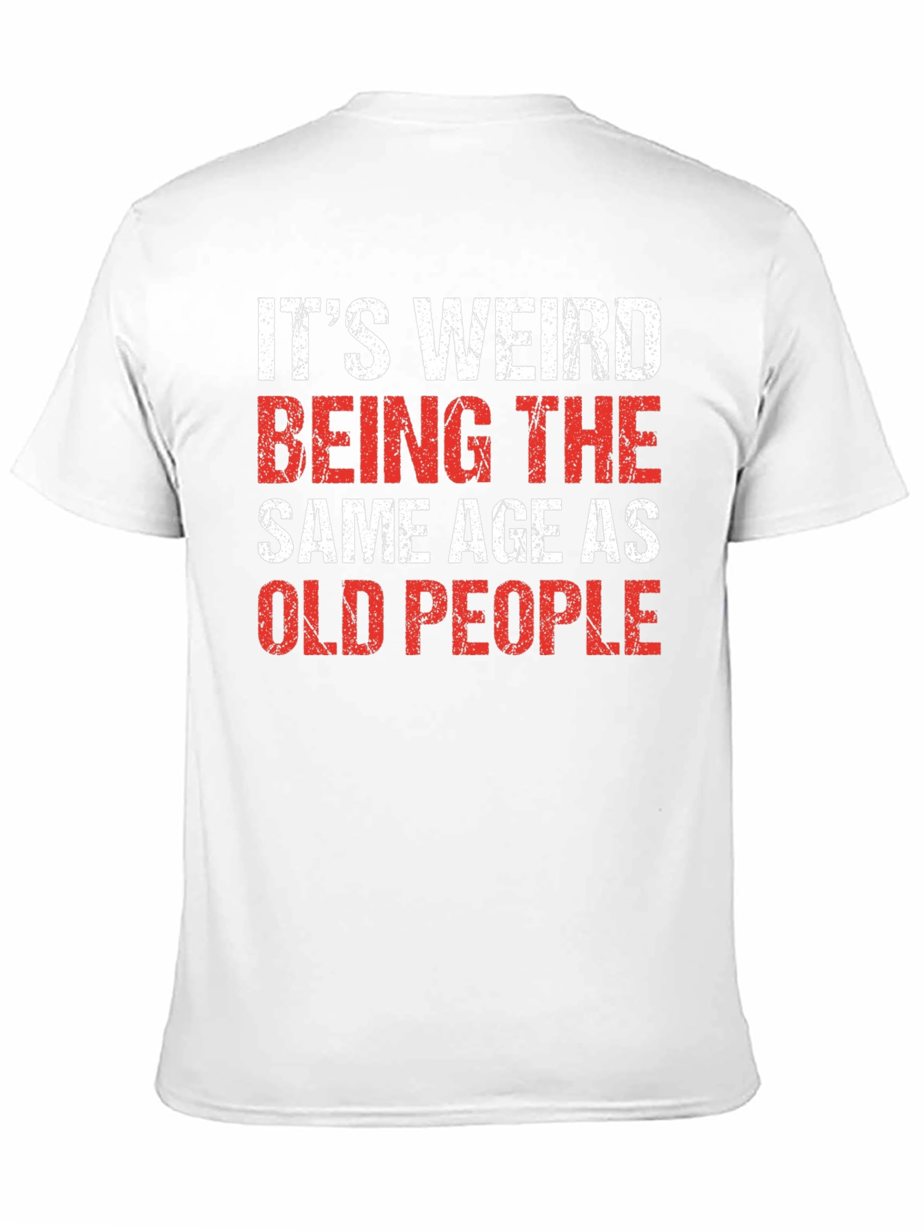 Funny Old People Black Cotton Blend T-Shirt
