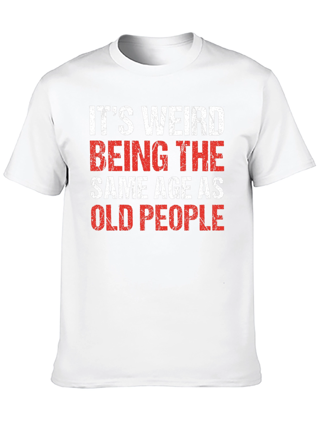 Funny Old People Black Cotton Blend T-Shirt