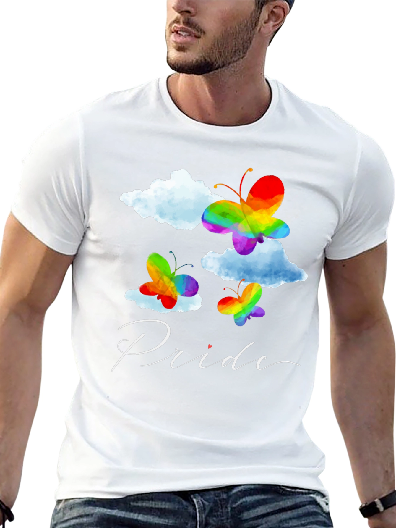 Pride Butterfly Graphic Tee - Black LGBT Pride T-Shirt