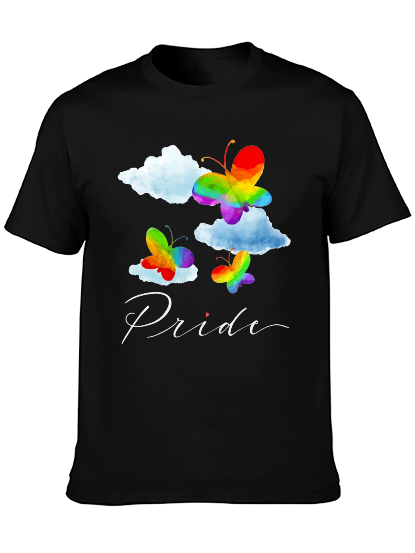 Pride Butterfly Graphic Tee - Black LGBT Pride T-Shirt